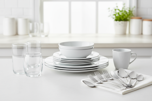 Kitchen Essentials Kit (plates, glasses, cutlery)