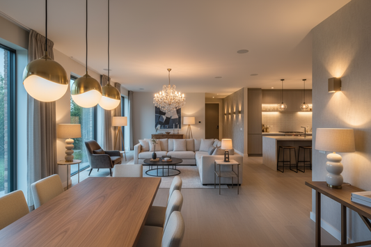 Lighting (all types across rooms)