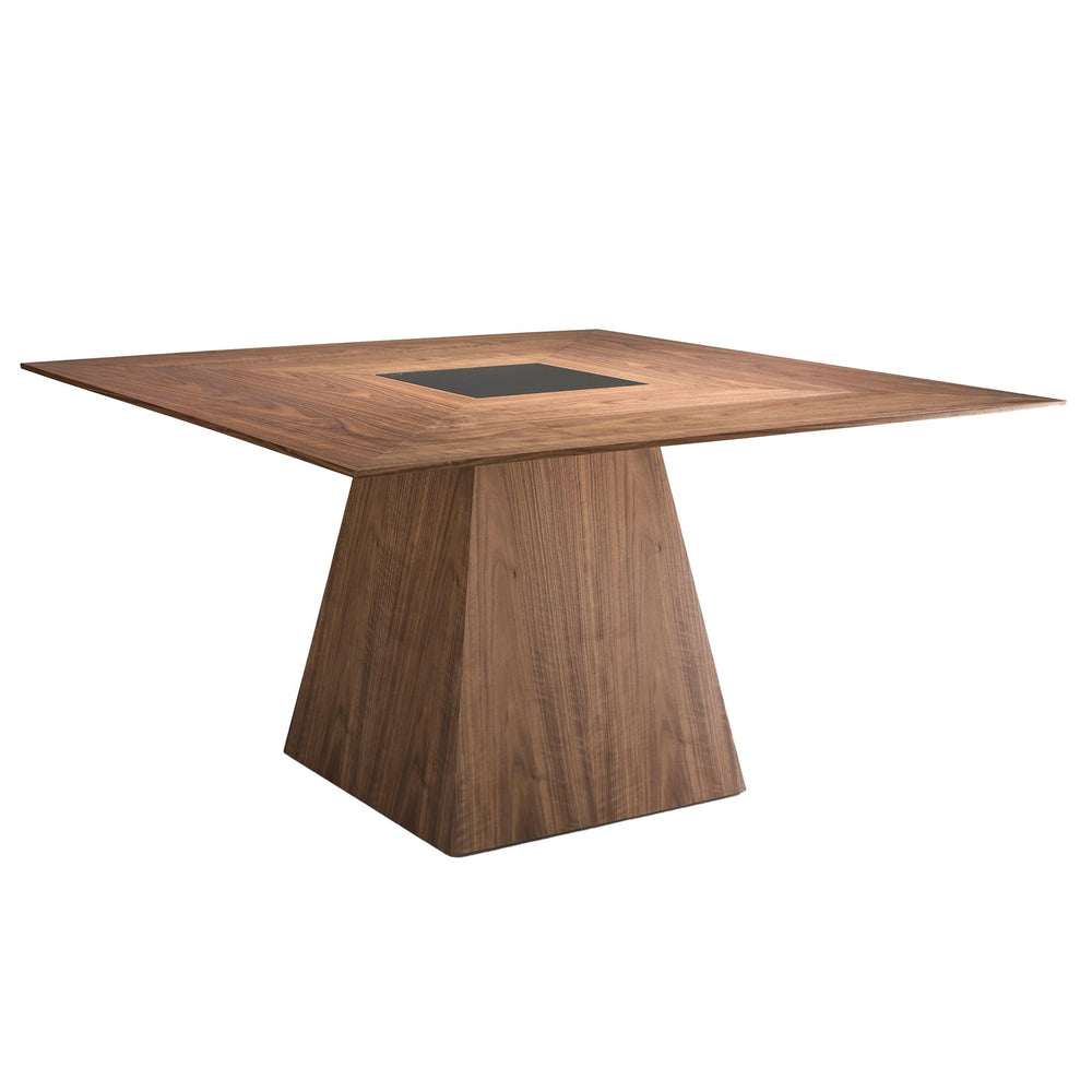 Walnut square dining table