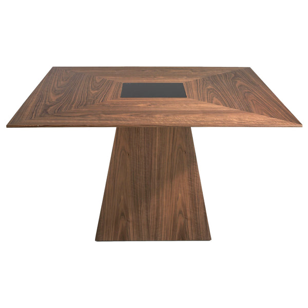 Walnut square dining table