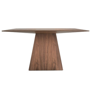 Walnut square dining table