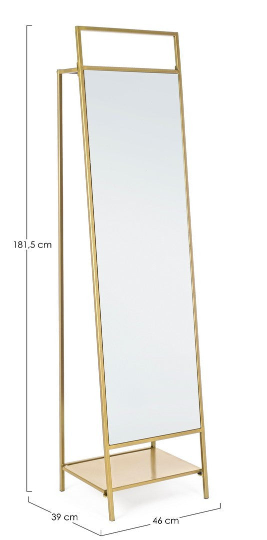 Full Length Standing Mirror 181.5 cm – Elegant Gold Frame Mirror