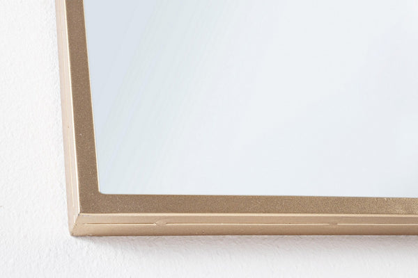 Window Style Wall Mirror 90x90 cm – Gold Decorative Mirror