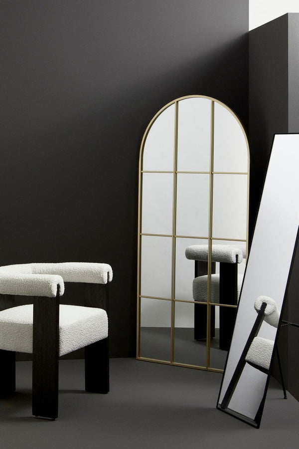 Full Length Window Style Mirror 170 cm – Gold Decorative Mirror