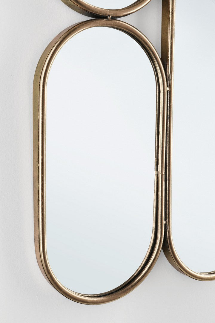 Wall Mirror 120 cm – Elegant Gold Decorative Mirror