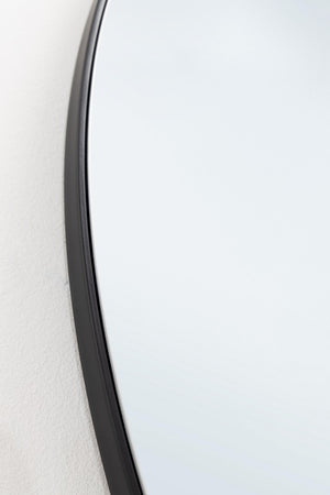 Round Wall Mirror Ø120 cm – Black Modern Decorative Mirror