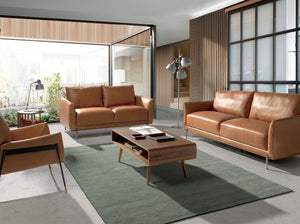 Rectangular walnut coffee table