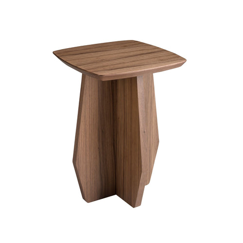 Square walnut corner table