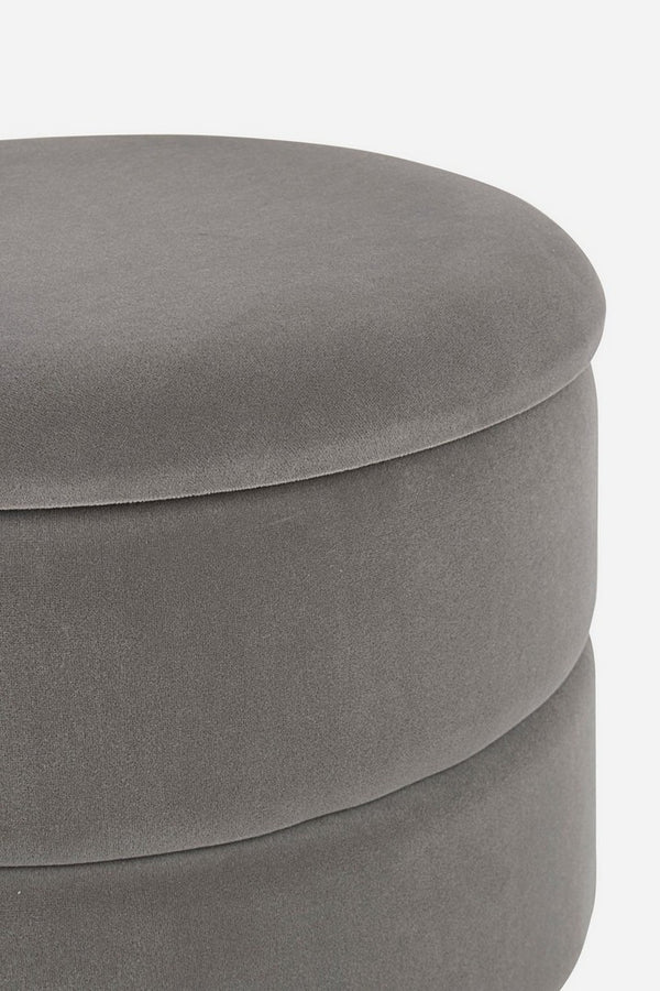 Round Stool 42 cm – Dark Grey Modern Seating