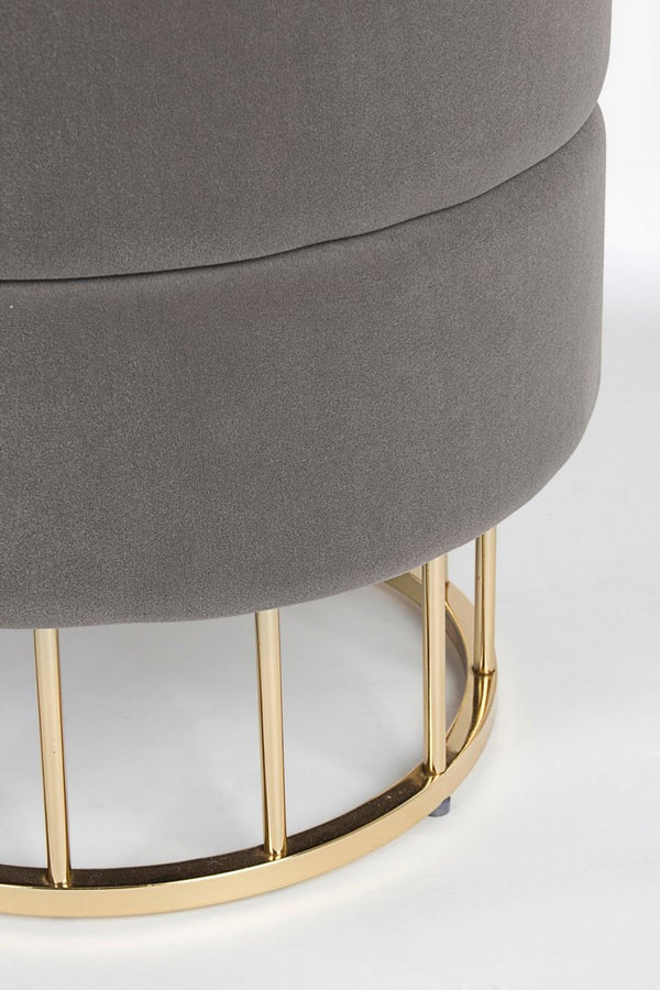 Round Stool 42 cm – Dark Grey Modern Seating
