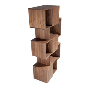 Walnut wood shelf with doors