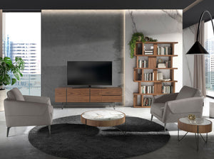 Walnut wood shelf