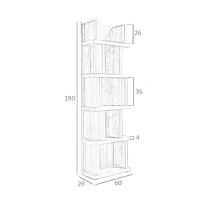 Walnut wood shelf