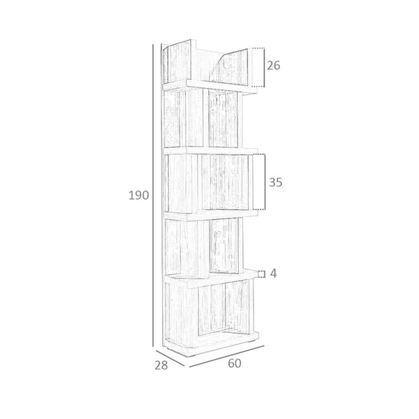 Walnut wood shelf