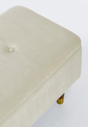 2-Seater Storage Bench 120 cm – Natural Finish Modern Seating