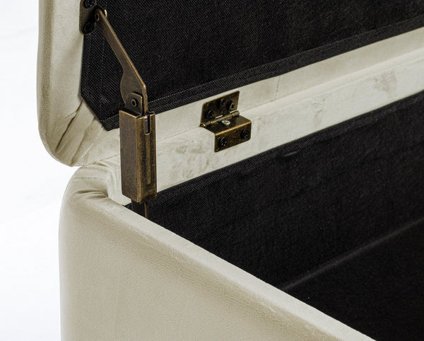 2-Seater Storage Bench 120 cm – Natural Finish Modern Seating