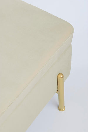 2-Seater Storage Bench 110 cm – Natural Finish Modern Seating