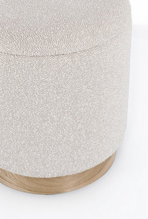 Set of 2 Storage Poufs – Light Grey Modern Seating with Hidden Storage