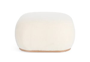 Round Pouf 36 cm – White Modern Seating