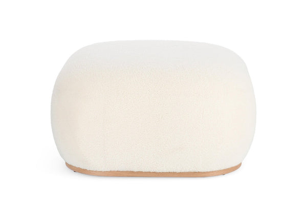 Round Pouf 36 cm – White Modern Seating