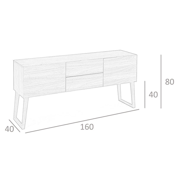 Walnut sideboard