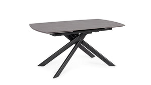 Extendable Dining Table 160–240 cm – Black Modern Table