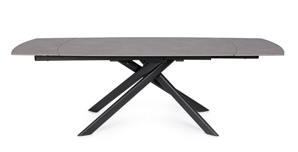Extendable Dining Table 160–240 cm – Black Modern Table