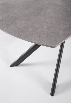 Extendable Dining Table 160–240 cm – Black Modern Table