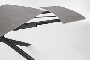 Extendable Dining Table 160–240 cm – Black Modern Table