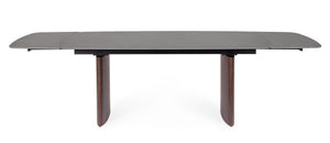 Extendable Dining Table 180–260 cm – Walnut & Grey Modern Table