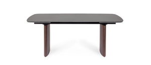 Extendable Dining Table 180–260 cm – Walnut & Grey Modern Table
