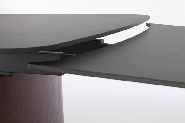 Extendable Dining Table 180–260 cm – Walnut & Grey Modern Table