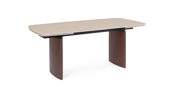 Extendable Dining Table 180–260 cm – Walnut Modern Table