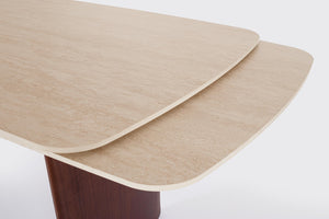 Extendable Dining Table 180–260 cm – Walnut Modern Table