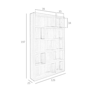 Walnut wood shelf