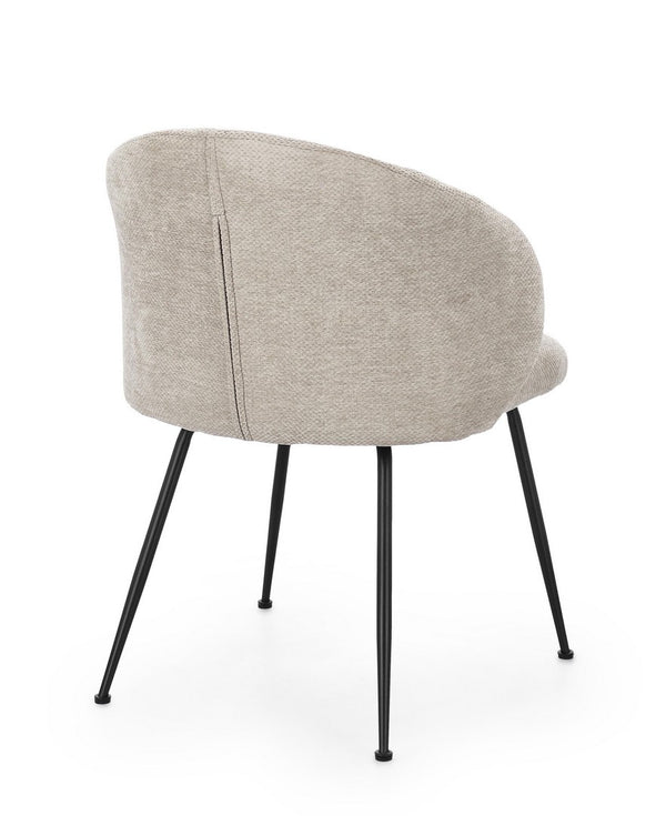 Dining Chair Grey Upholstered