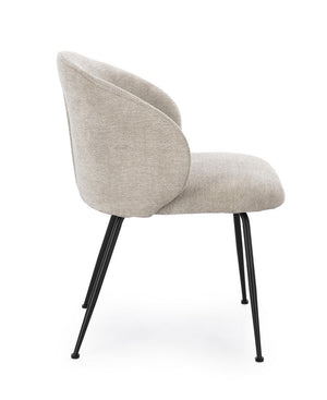 Dining Chair Grey Upholstered