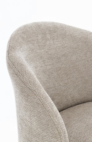 Dining Chair Grey Upholstered