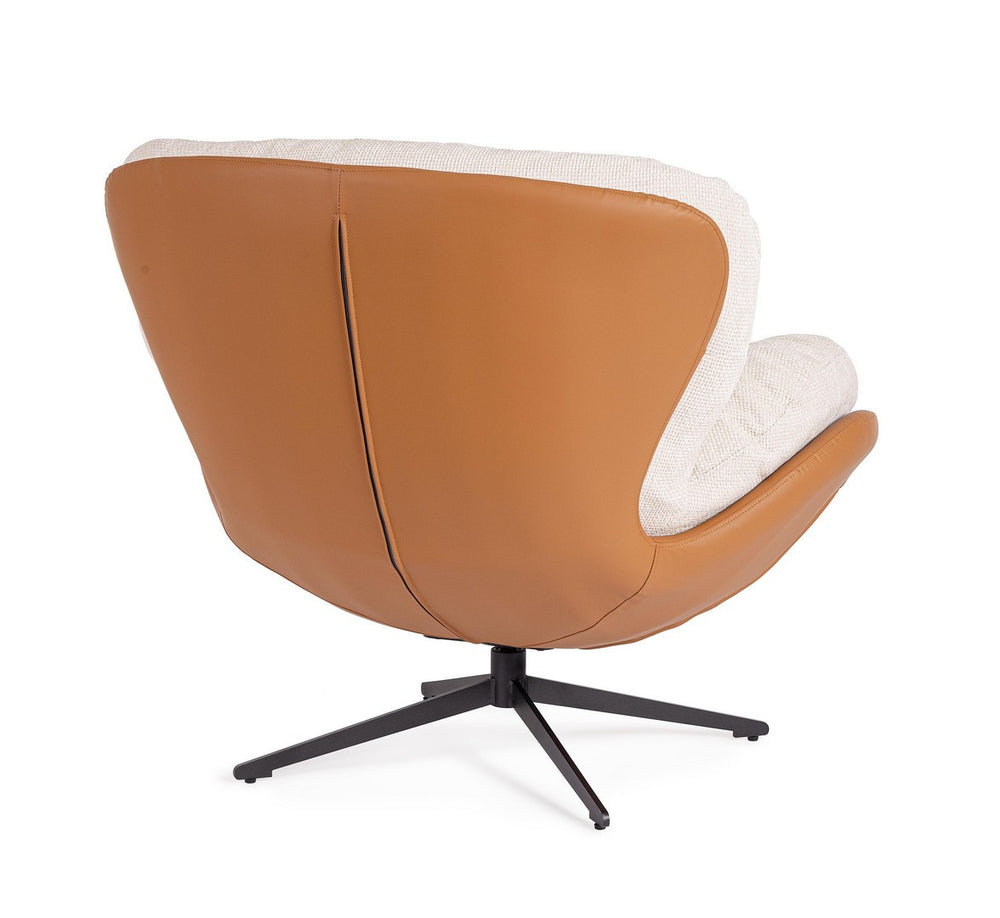 Armchair Ice and Leather Finish