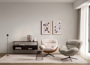 Armchair Ice and Leather Finish
