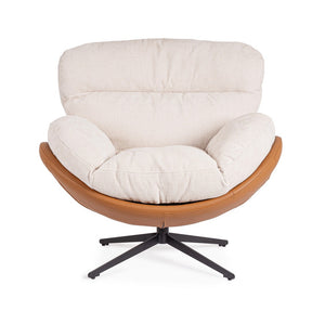 Armchair Ice and Leather Finish