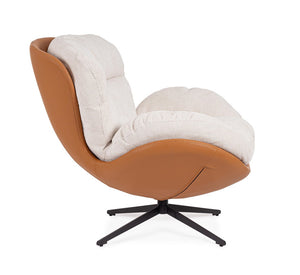 Armchair Ice and Leather Finish