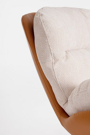 Armchair Ice and Leather Finish