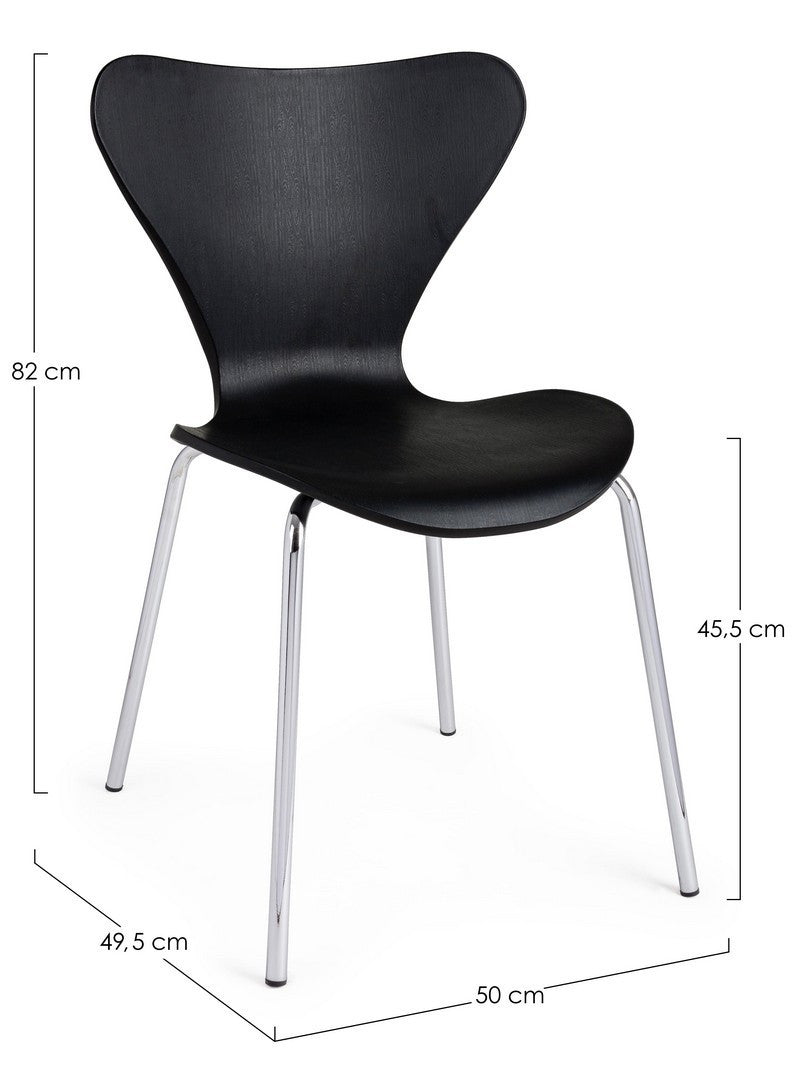 Dining Chair Black Upholstered