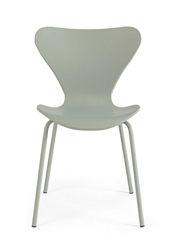 Dining Chair Green Upholstered with Matching Legs