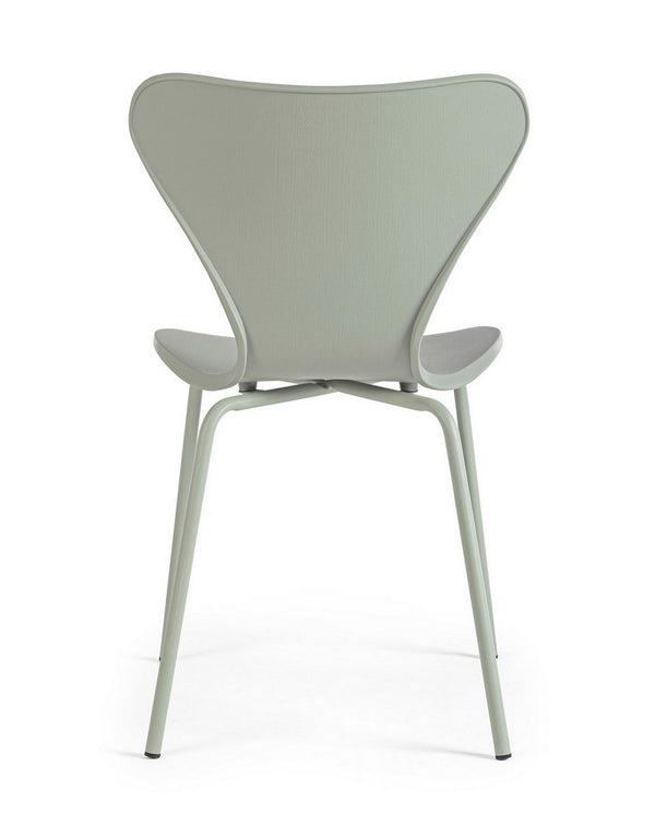 Dining Chair Green Upholstered with Matching Legs