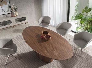 Walnut and gray sideboard with interior lighting