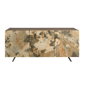 Sideboard in metallic taupe wood
