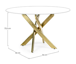 Round Table Base Gold Finish