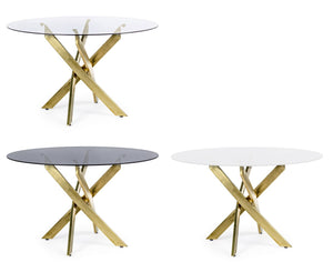 Round Table Base Gold Finish